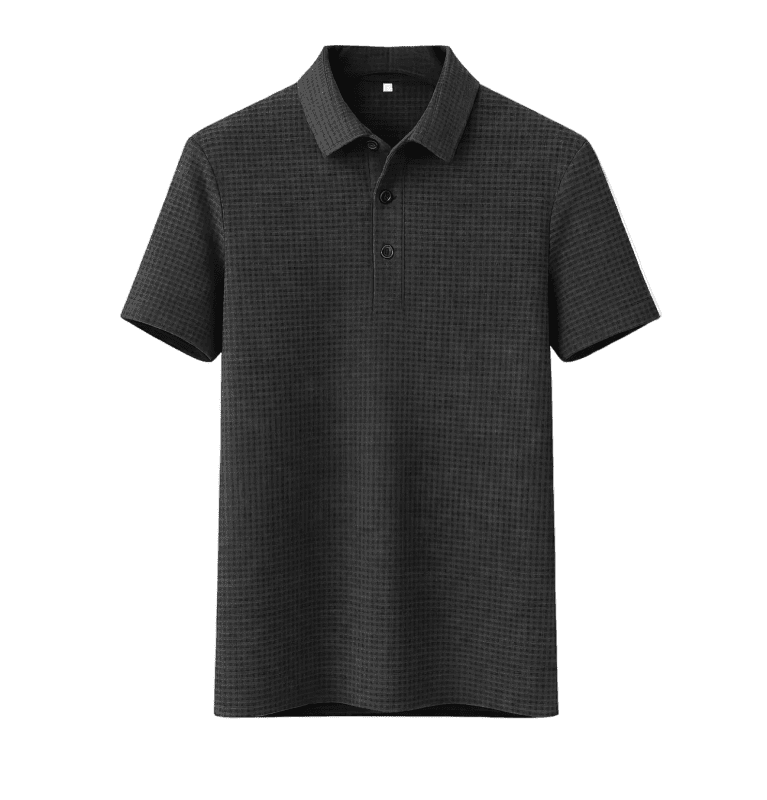 Owen | Men's Short Sleeve Textured Polo Shirt - view 7