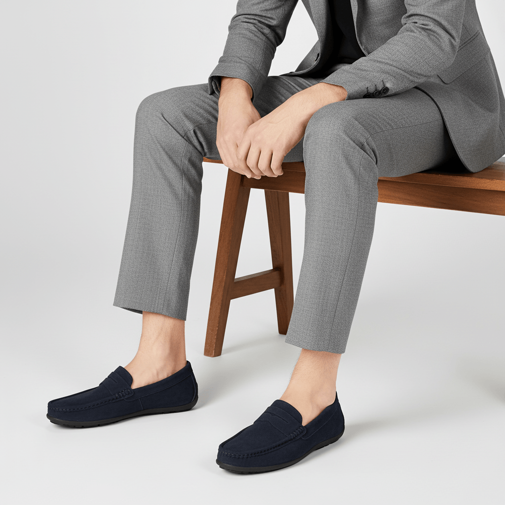Ryan | Men's Suede Driving Loafers - view 7