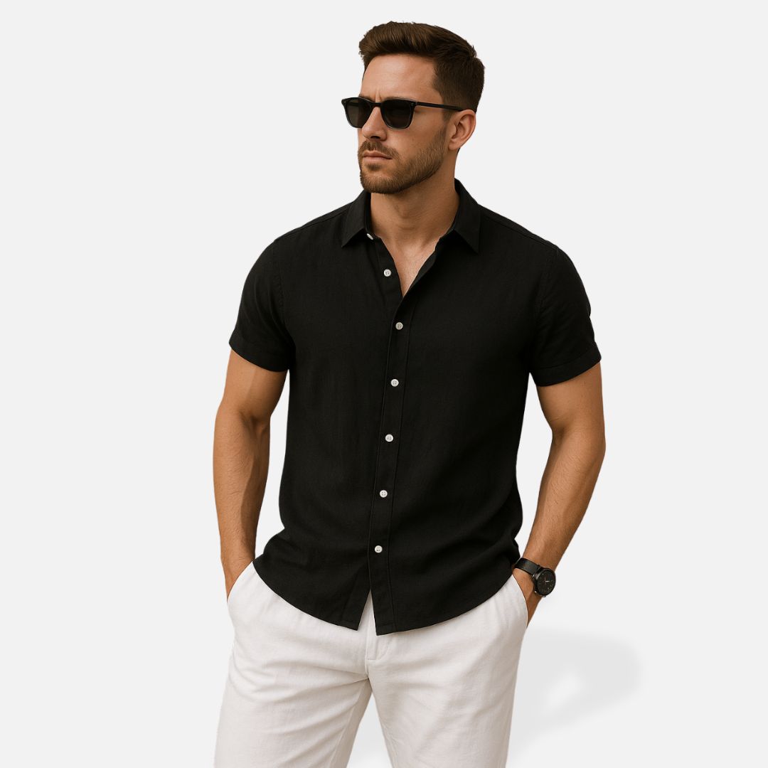 Samuel | Men's Linen Two Piece Set - view 5