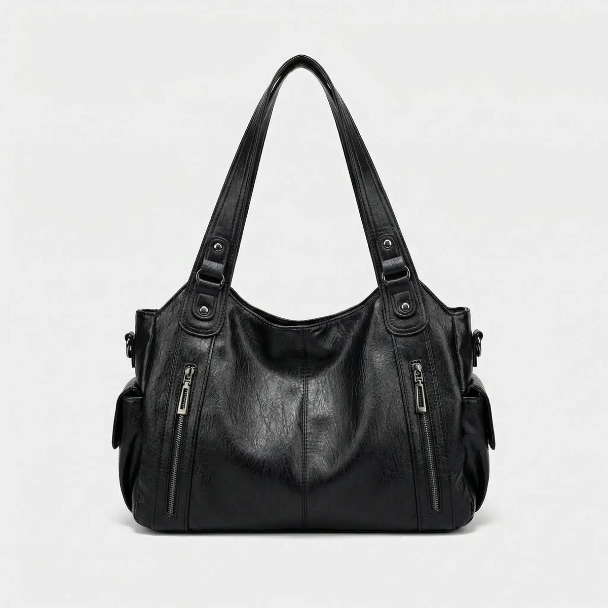 Sanna | Crossbody väska för dam i konstläder, svart - Svart