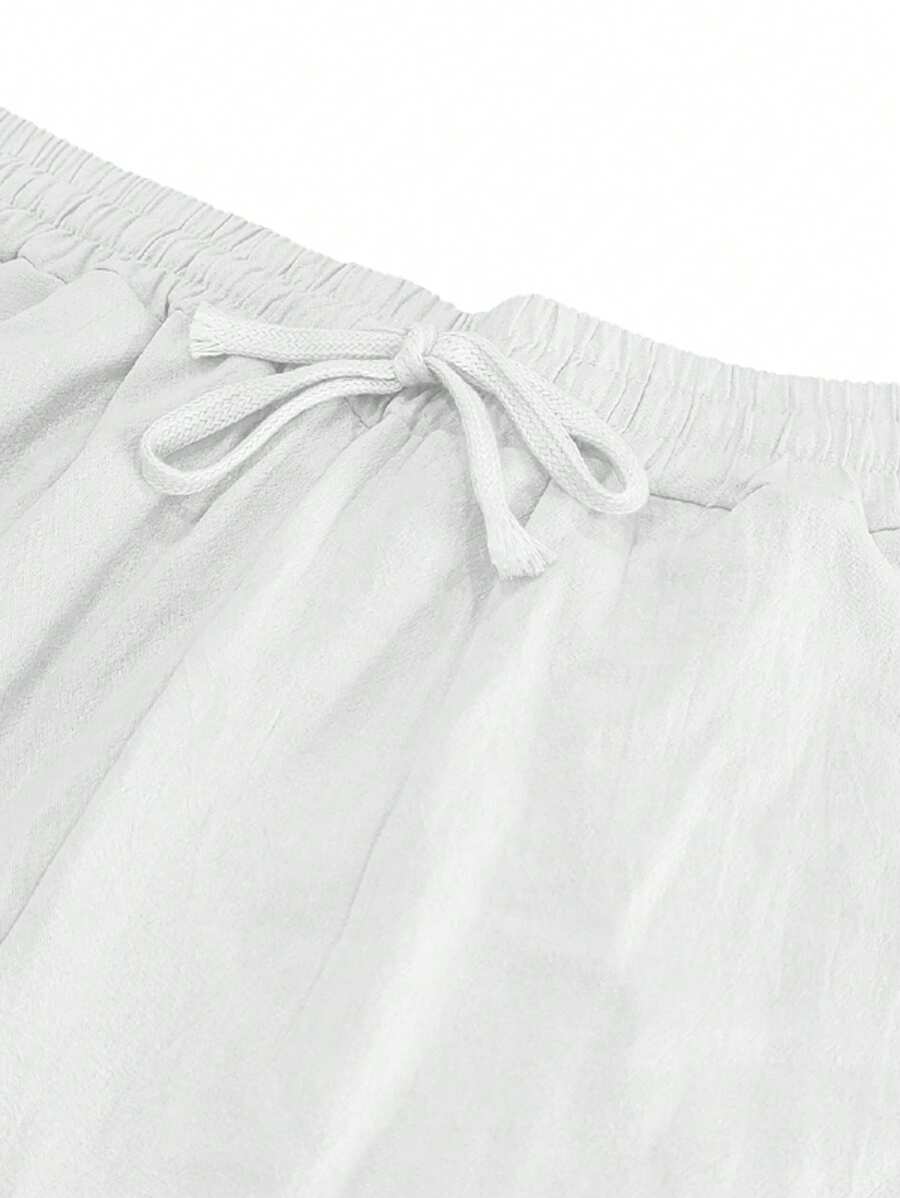 Sebastian | Men's Linen Drawstring Trousers - view 10
