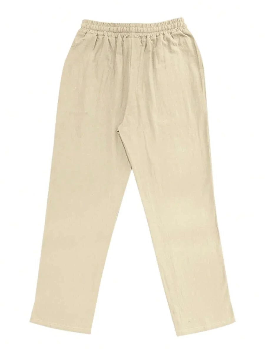 Sebastian | Men's Linen Drawstring Trousers - view 19