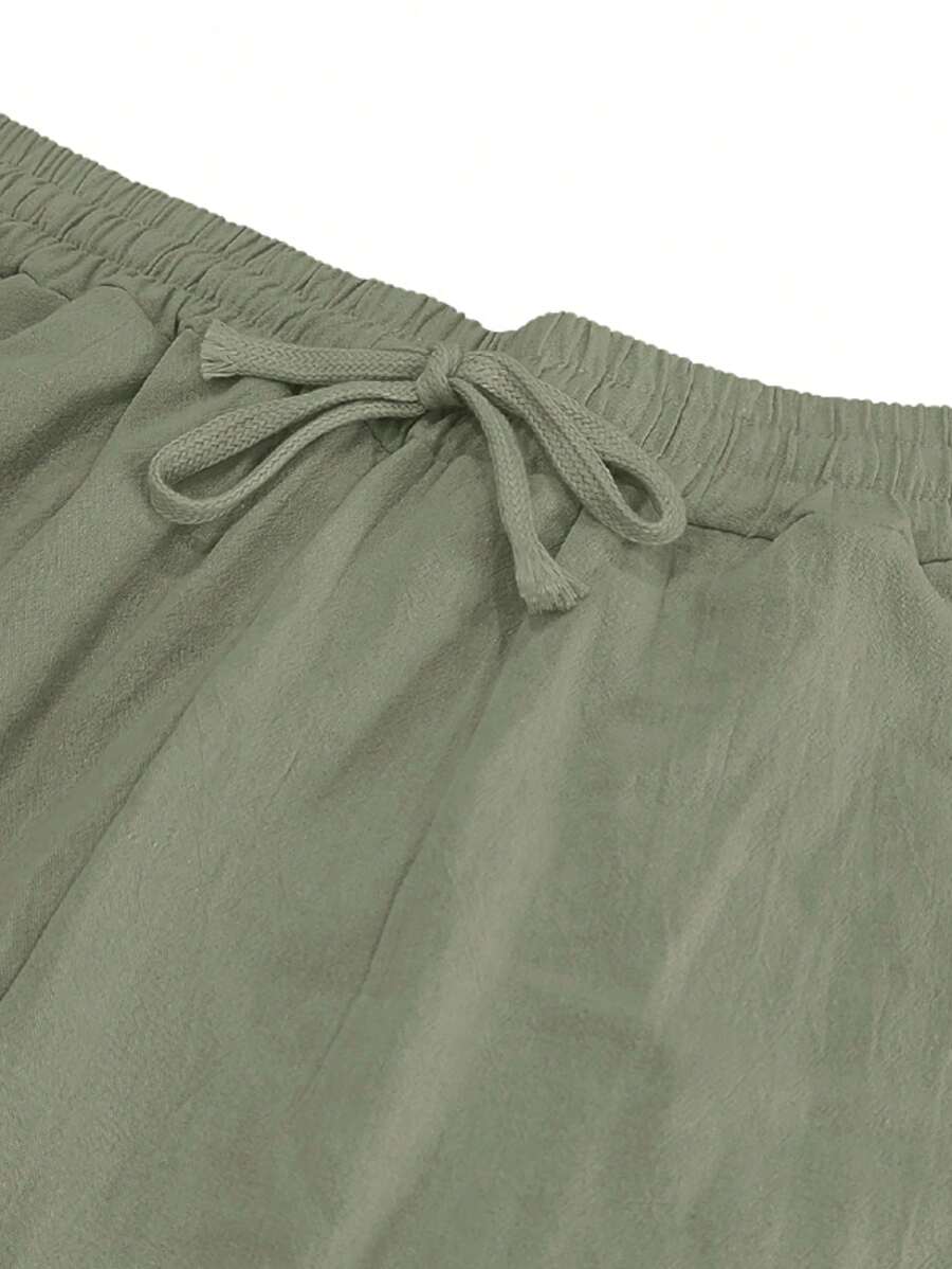 Sebastian | Men's Linen Drawstring Trousers - view 25