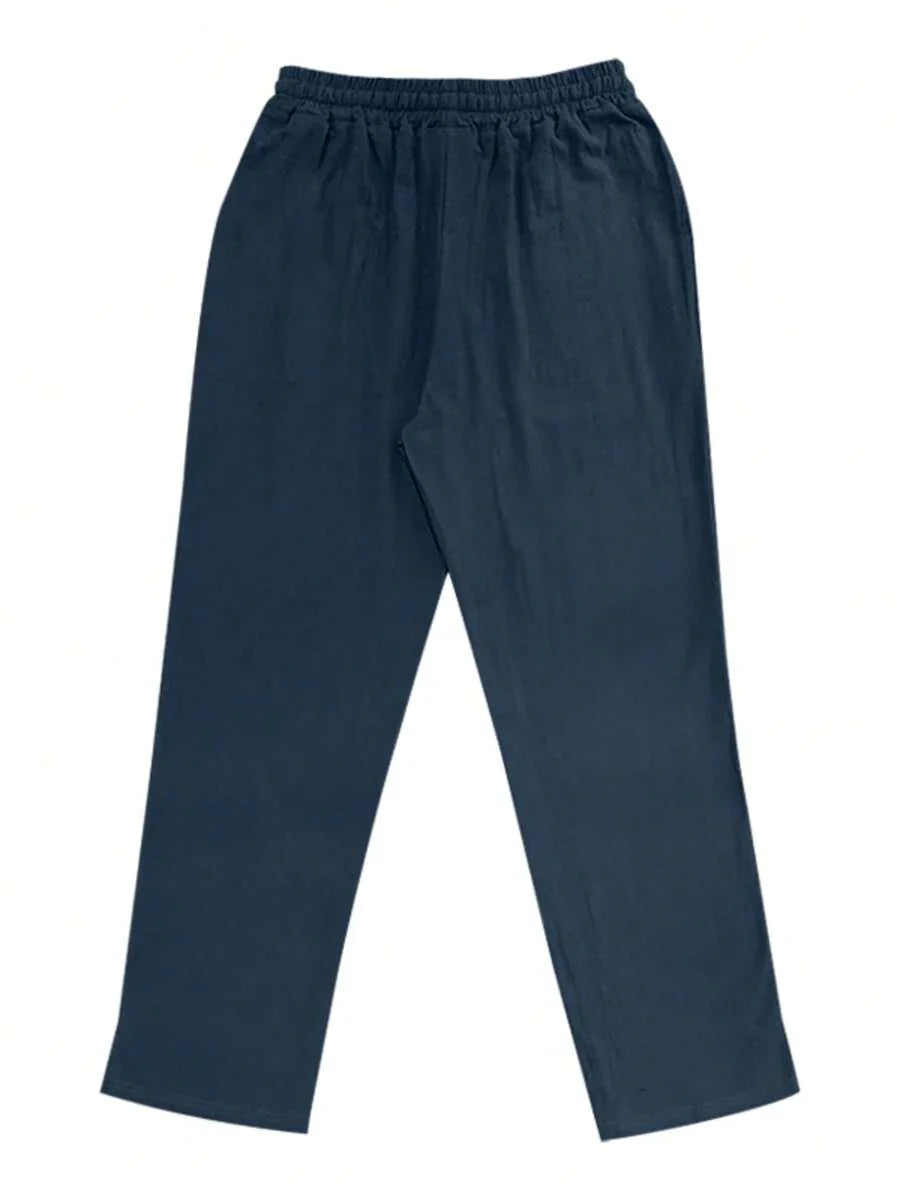Sebastian | Men's Linen Drawstring Trousers - view 29