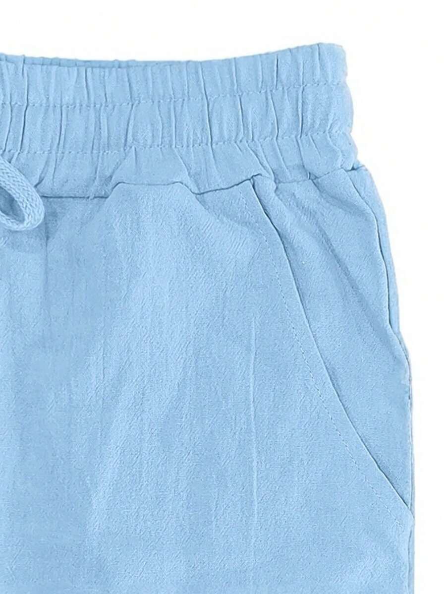 Sebastian | Men's Linen Drawstring Trousers - view 35