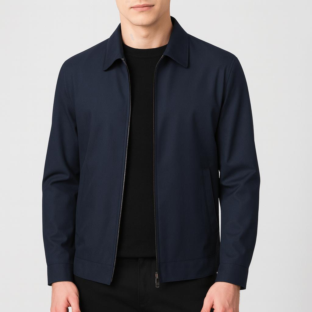 Tanzanix | Breathable business fit lapel jacket-Apparel & Accessories > Clothing > Outerwear > Coats & Jackets > Sport Jackets-Navy Blue-S-Tanzanix
