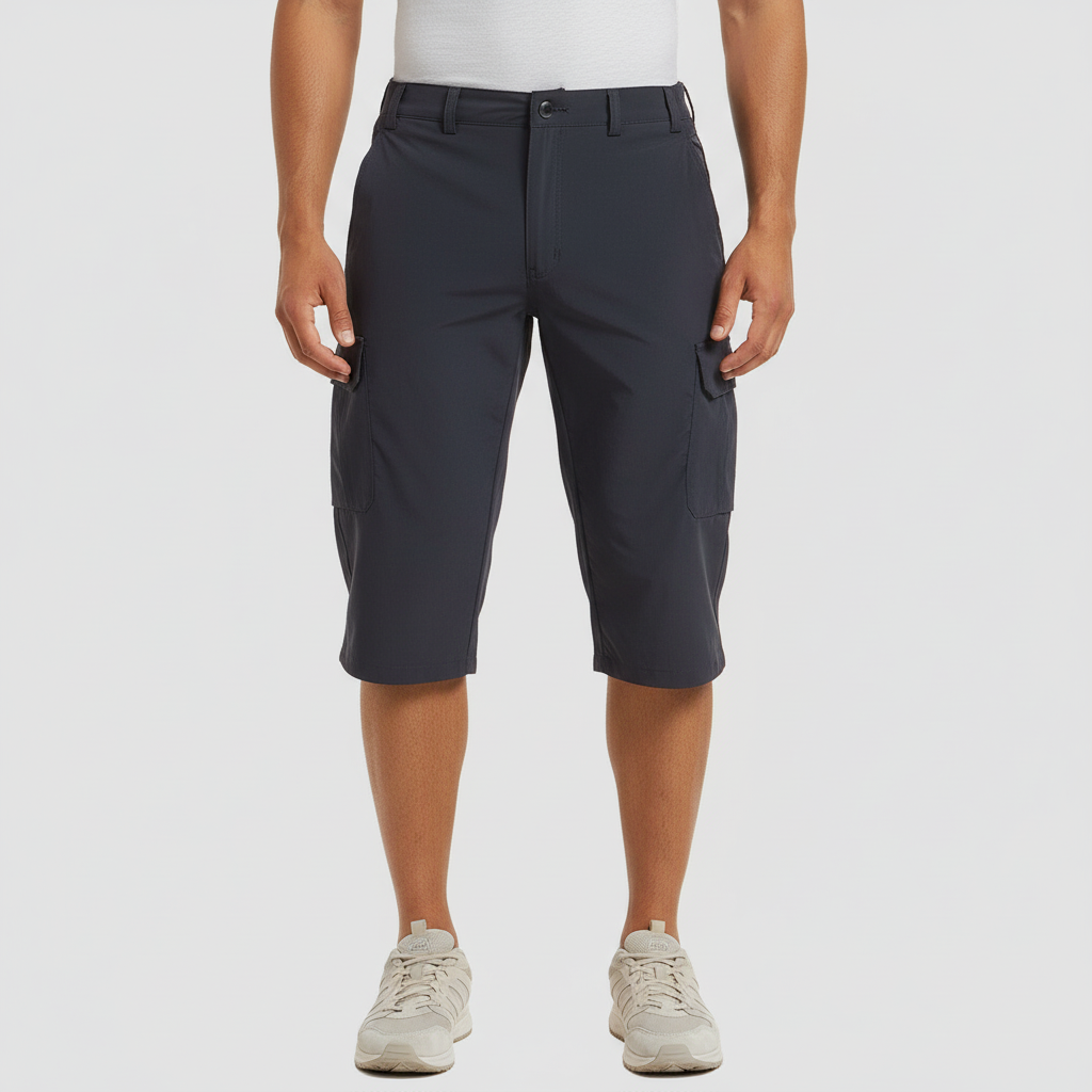 Tanzanix | Breathable cargo shorts with multiple pockets-Apparel & Accessories > Clothing > Shorts > Cargo Shorts-Gray-S-Tanzanix
