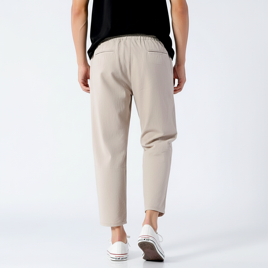 Tanzanix | Breathable cotton and linen blend trousers-Apparel & Accessories > Clothing > Pants > Trousers-Tanzanix