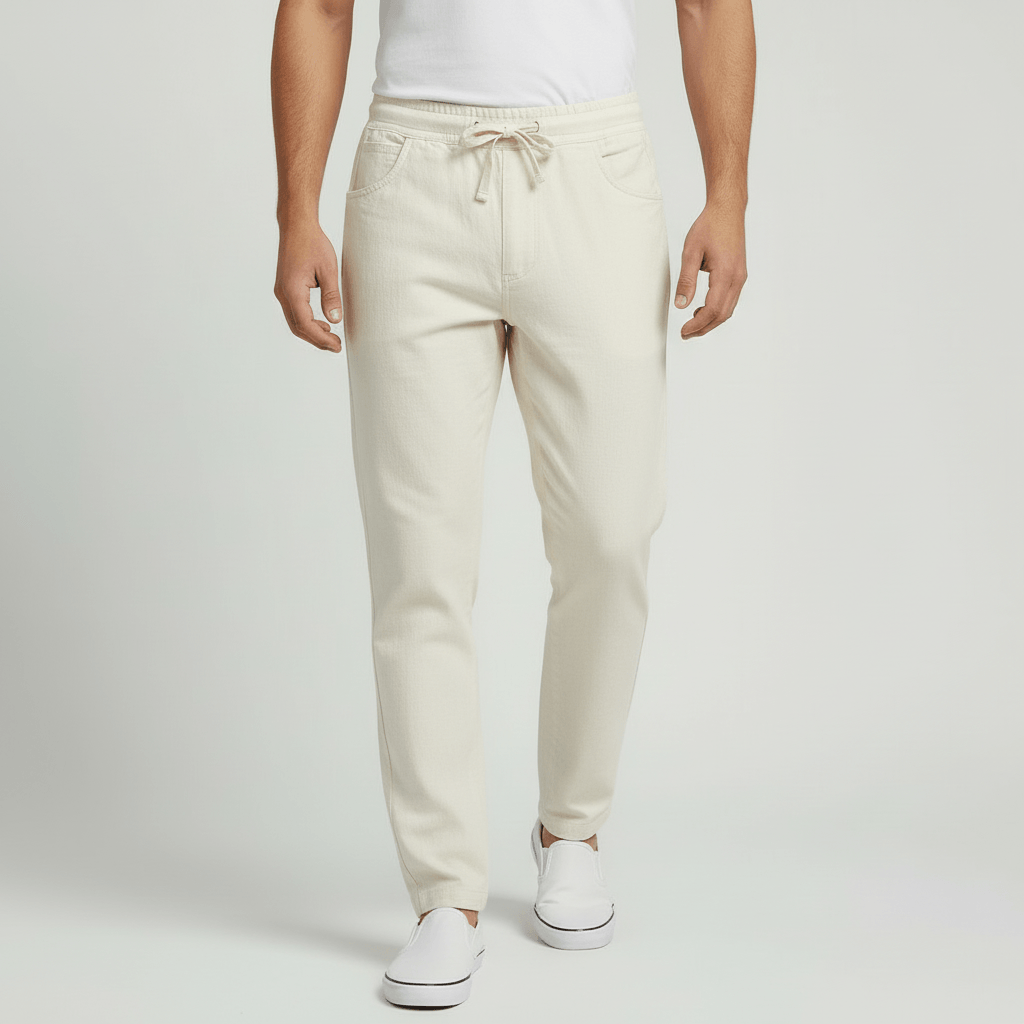 Tanzanix | Breathable linen trousers-Apparel & Accessories > Clothing > Pants > Trousers-White-XS-Tanzanix