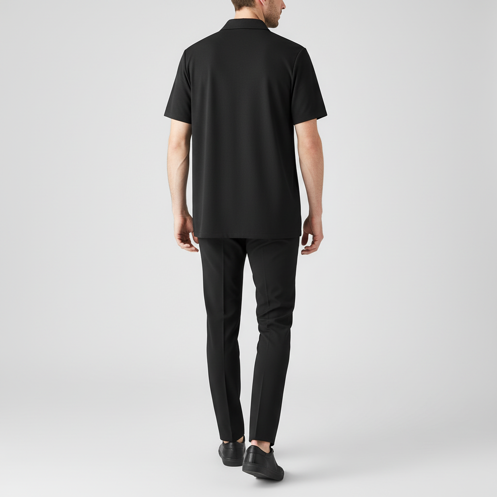 Tanzanix | Breathable polo and pants two-piece set-Apparel & Accessories > Clothing > Outfit Sets-Tanzanix