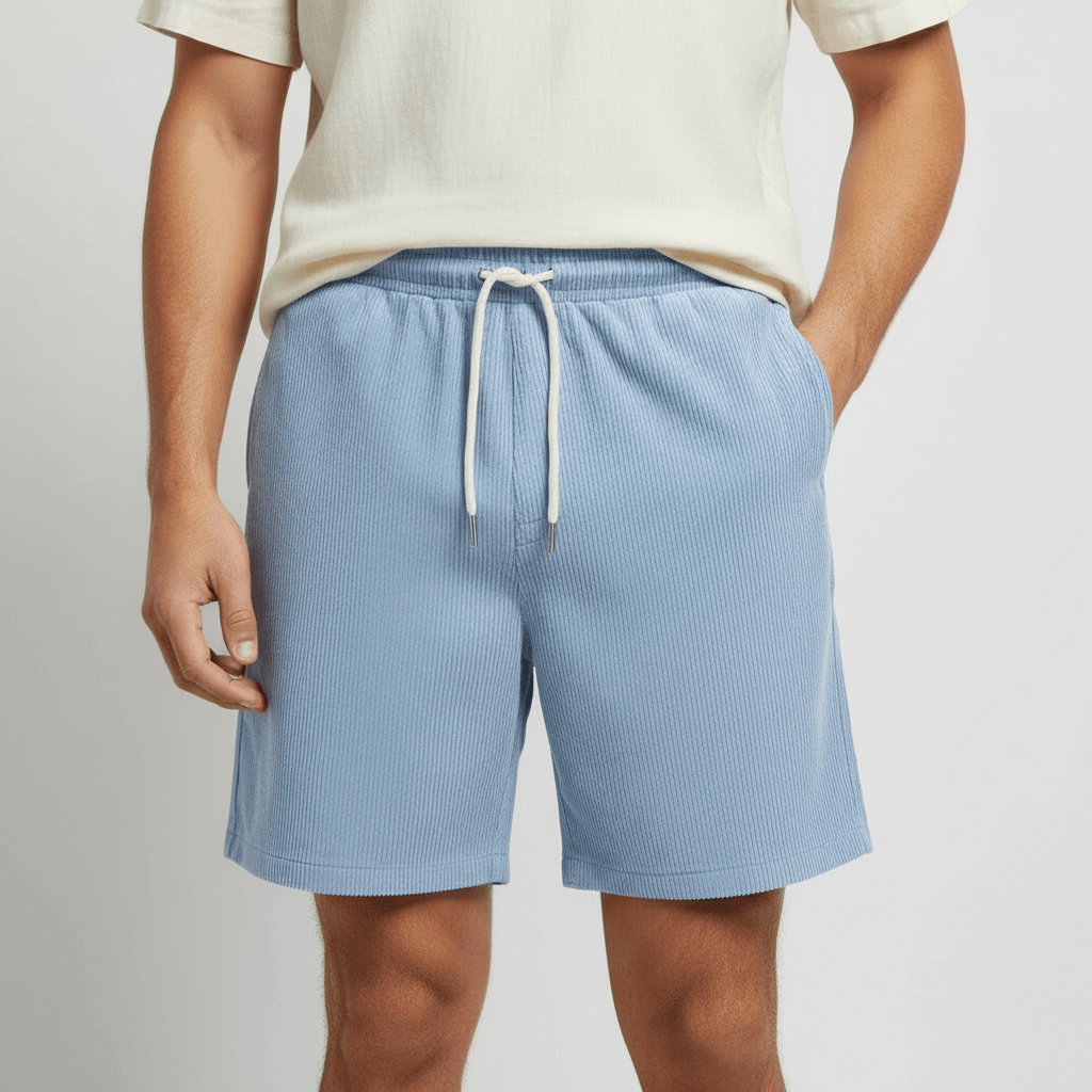 Tanzanix | Breathable swim shorts with elastic waistband-Apparel & Accessories > Clothing > Swimwear-Light Blue-S-Tanzanix