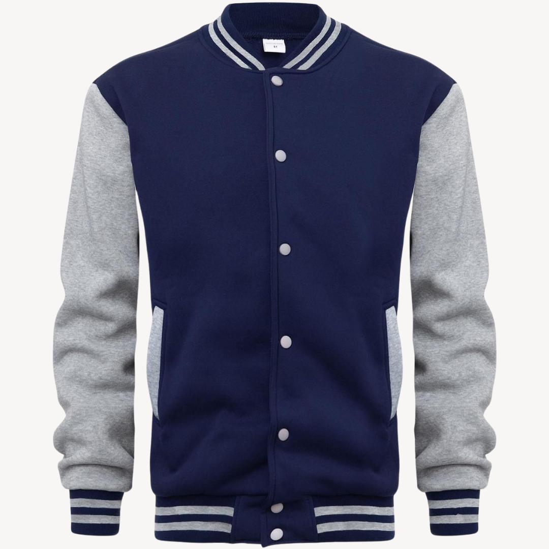 Tanzanix | Classic bomber jacket with contrast details-Apparel & Accessories > Clothing > Outerwear > Coats & Jackets > Bomber Jackets-Tanzanix