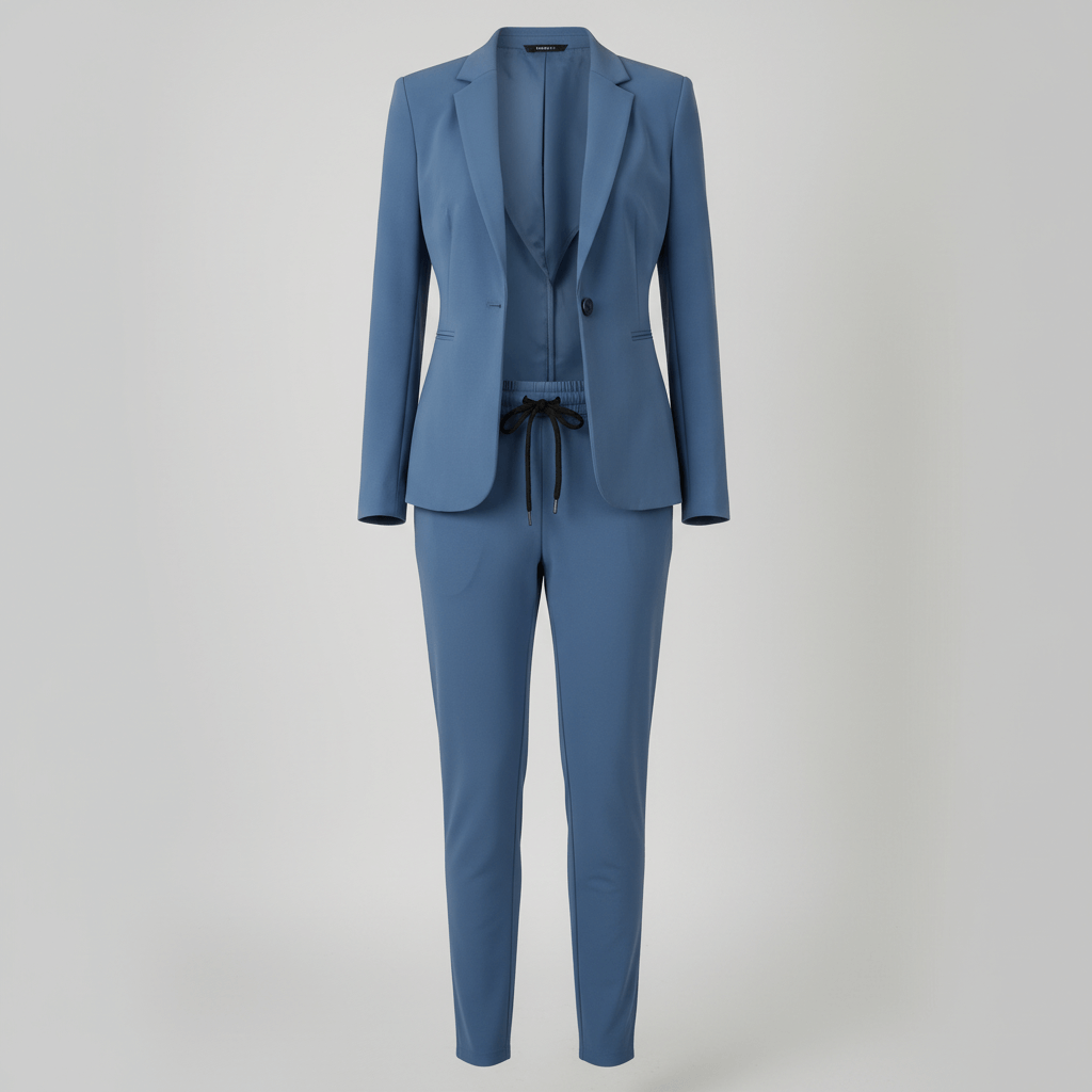 Tanzanix | Classic collar jacket and jogger two-piece set-Apparel & Accessories > Clothing > Outfit Sets-Tanzanix