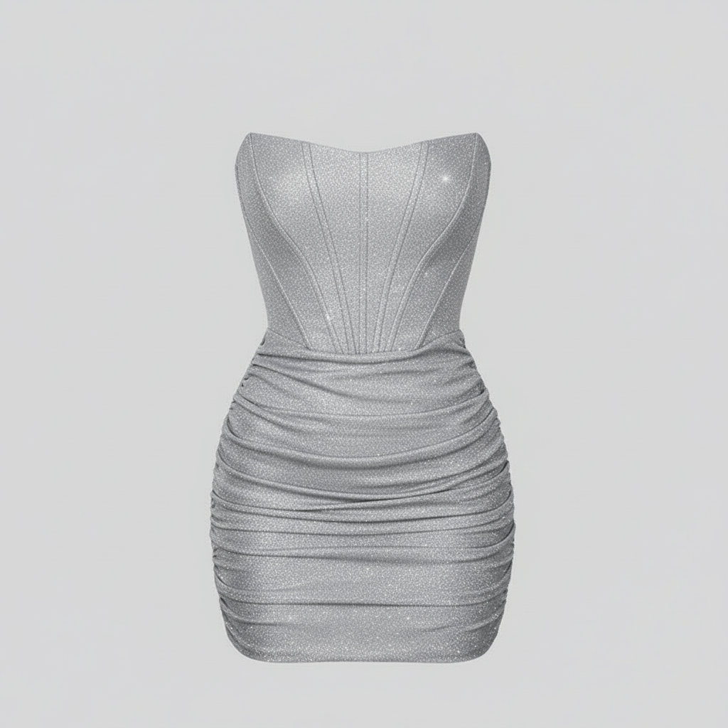 Tanzanix | Corset cut mini dress-Apparel & Accessories > Clothing > Dresses-Tanzanix