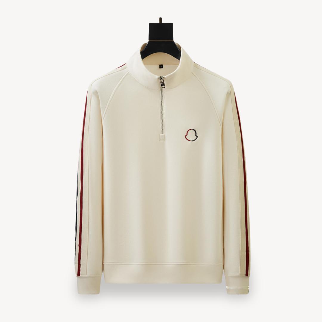 Tanzanix | Cotton blend tracksuit with half-zip top-Apparel & Accessories > Clothing > Outfit Sets-Tanzanix
