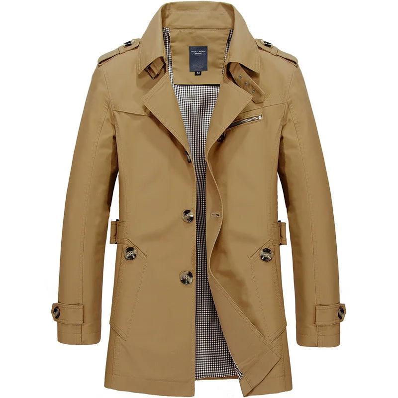 Tanzanix | Cotton blend trench coat-Apparel & Accessories > Clothing > Outerwear > Coats & Jackets > Trench Coats-Tanzanix