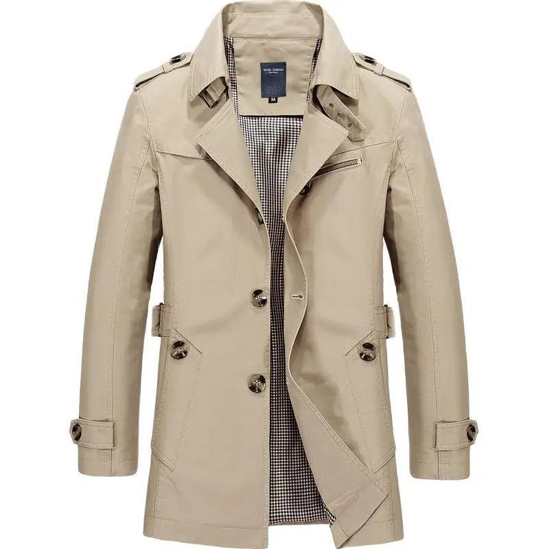 Tanzanix | Cotton blend trench coat-Apparel & Accessories > Clothing > Outerwear > Coats & Jackets > Trench Coats-Tanzanix