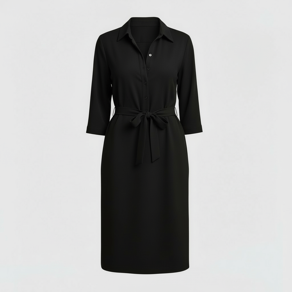 Tanzanix | Fitted midi dress with comfortable cut-Apparel & Accessories > Clothing > Dresses-Tanzanix