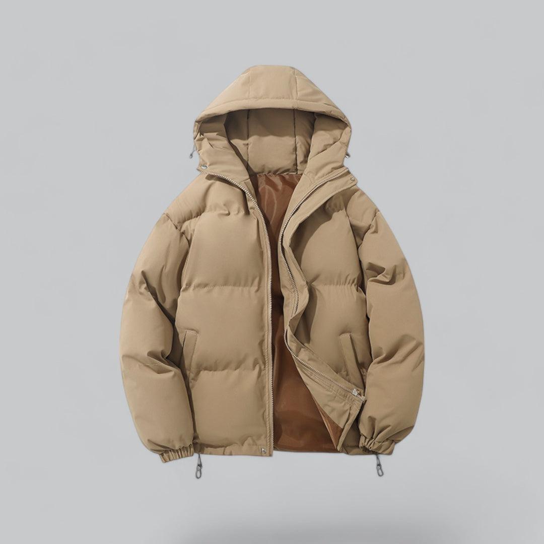Tanzanix | Insulated waterproof puffer jacket-Apparel & Accessories > Clothing > Outerwear > Coats & Jackets > Puffer Jackets-Beige-S-Tanzanix