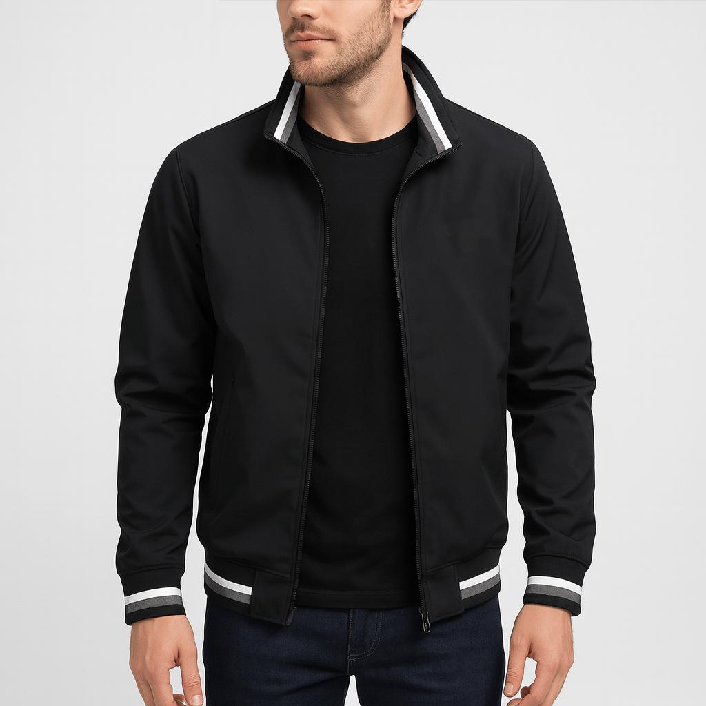 Tanzanix | Lightweight golf windbreaker softshell jacket-Apparel & Accessories > Clothing > Outerwear > Coats & Jackets-Black-M-Tanzanix