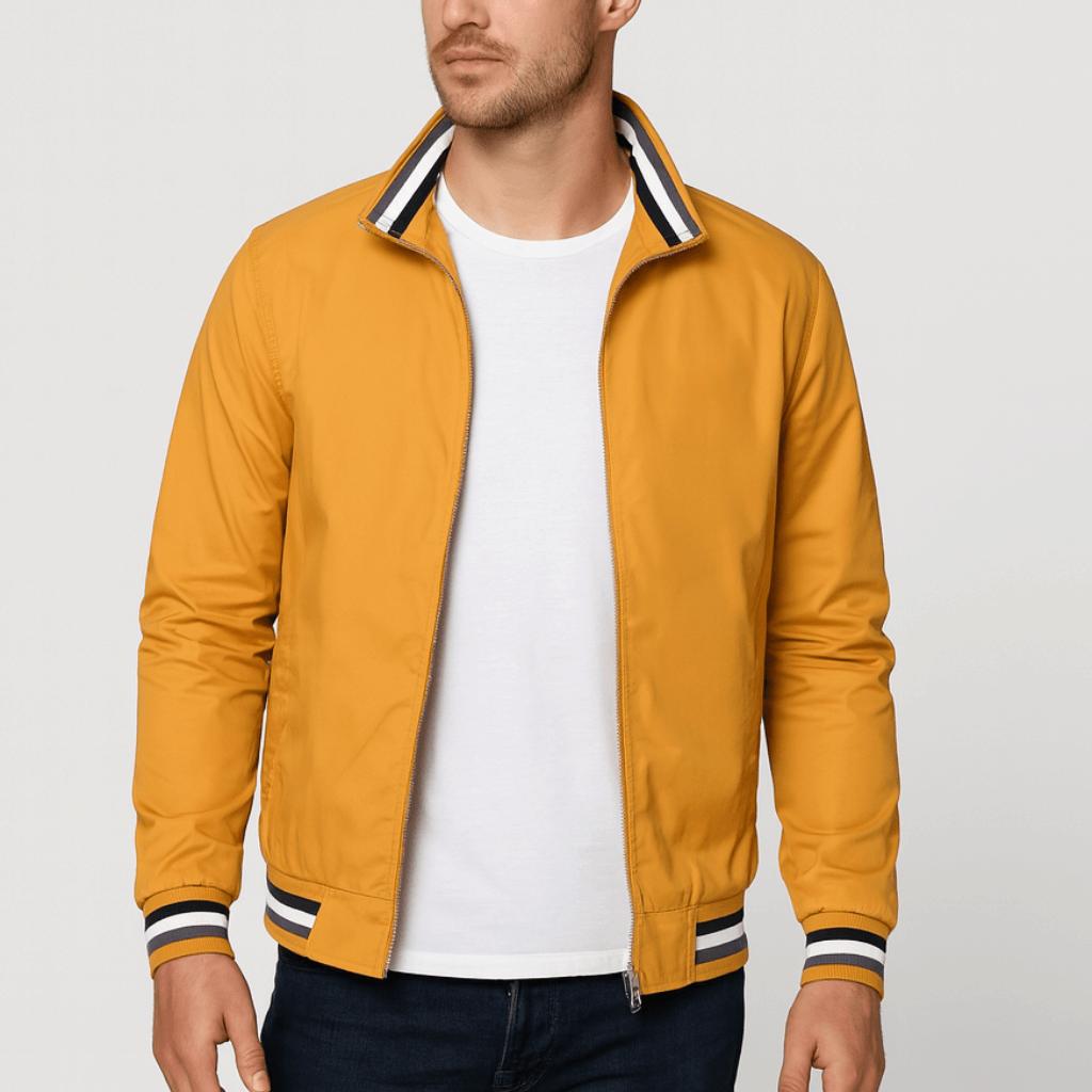 Tanzanix | Lightweight golf windbreaker softshell jacket-Apparel & Accessories > Clothing > Outerwear > Coats & Jackets-Yellow-M-Tanzanix