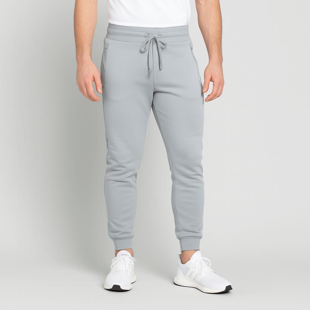 Tanzanix | Lightweight polyester trousers-Apparel & Accessories > Clothing > Pants > Trousers-Light Gray-XS-Tanzanix