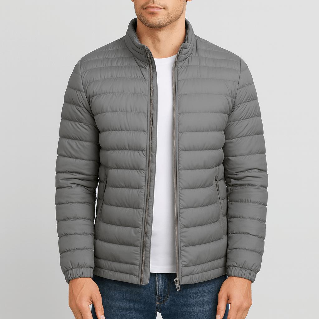 Tanzanix | Lightweight puffer jacket with contemporary cut-Apparel & Accessories > Clothing > Outerwear > Coats & Jackets > Puffer Jackets-Gray-S-Tanzanix