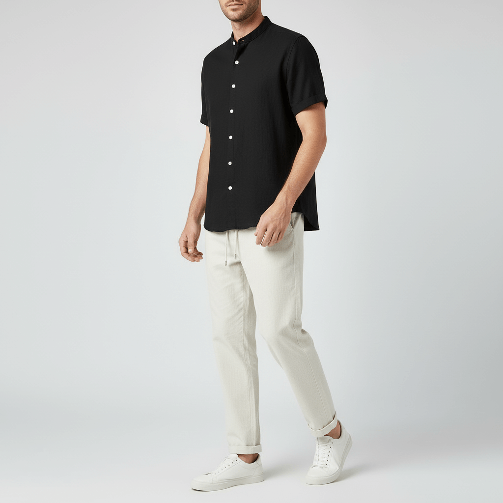 Tanzanix | Lightweight two-piece set-Apparel & Accessories > Clothing > Outfit Sets-Black-S-Tanzanix