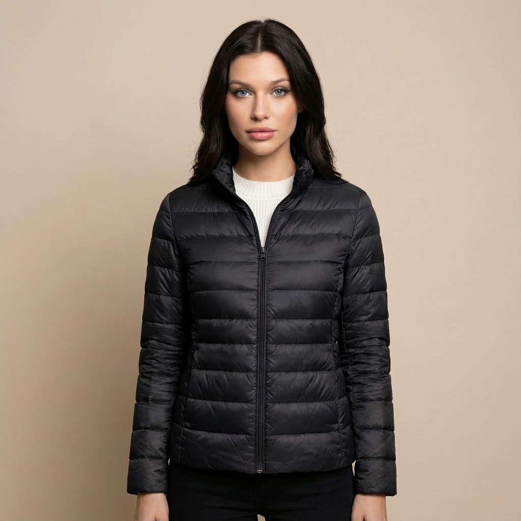 Tanzanix | Lightweight water-repellent puffer jacket-Apparel & Accessories > Clothing > Outerwear > Coats & Jackets > Puffer Jackets-Black-S-Tanzanix