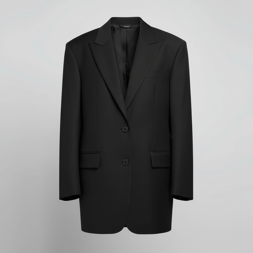 Tanzanix | Oversize blazer with classic lapels-Apparel & Accessories > Clothing > Outerwear > Coats & Jackets-Tanzanix