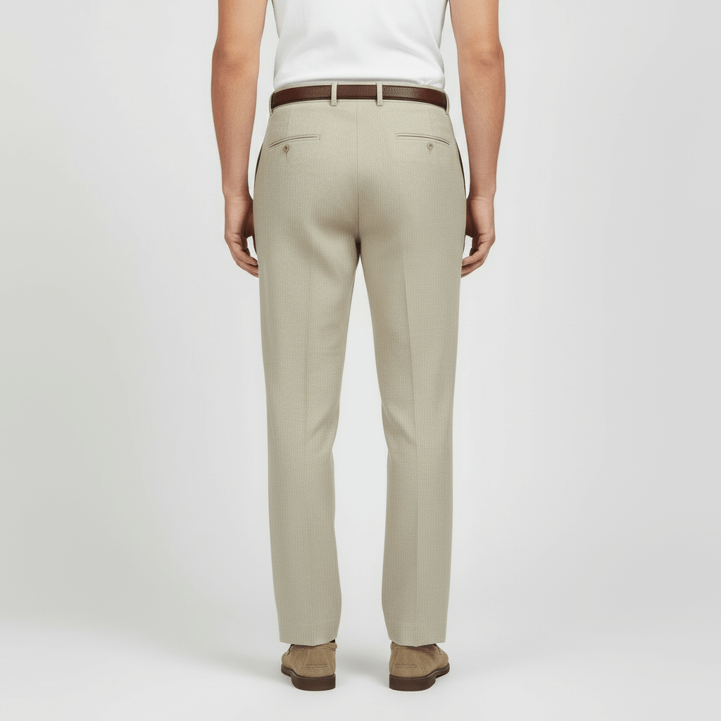 Tanzanix | Pleated linen blend trousers-Apparel & Accessories > Clothing > Pants > Trousers-Tanzanix