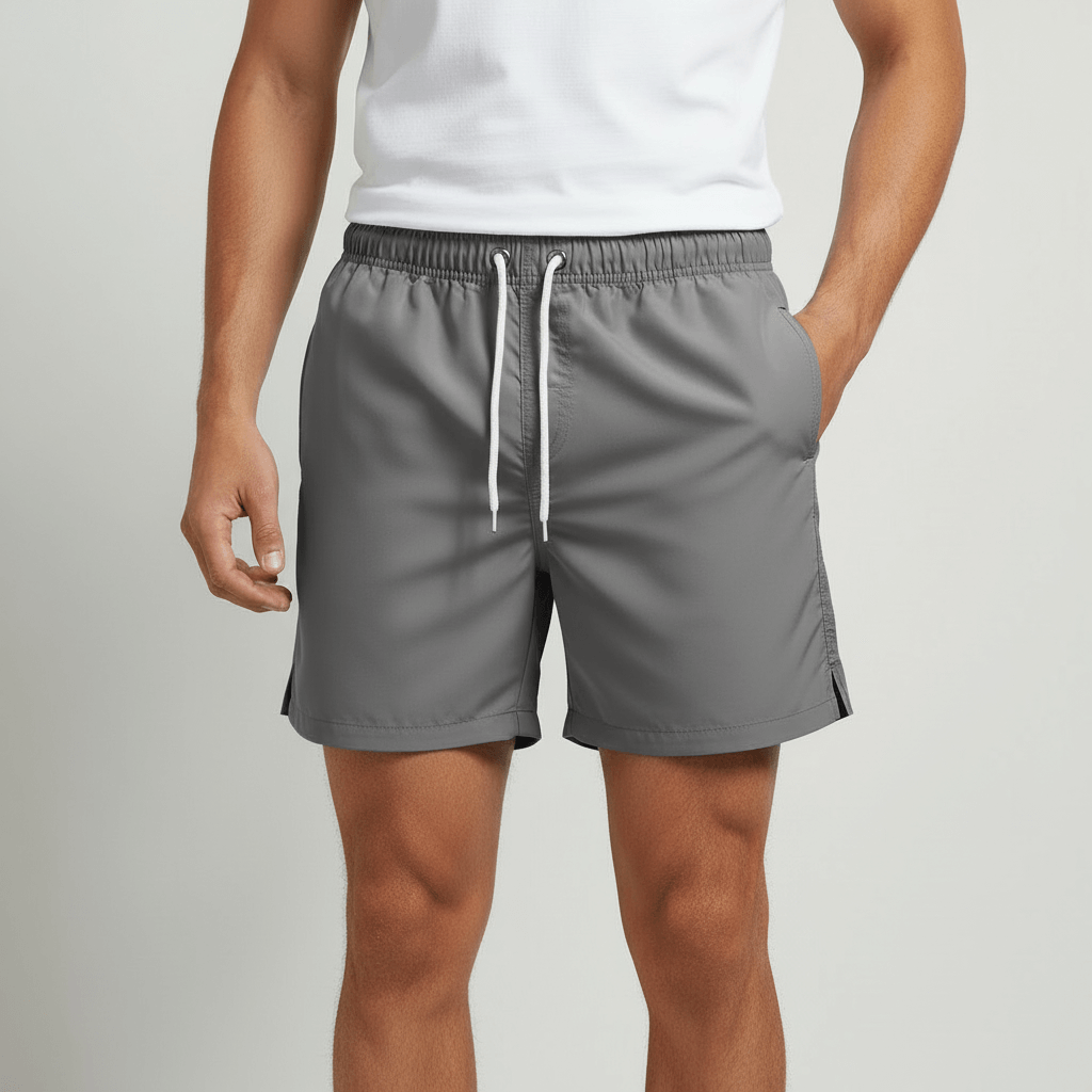 Tanzanix | Quick-drying adjustable swim shorts-Apparel & Accessories > Clothing > Swimwear-Gray-S-Tanzanix