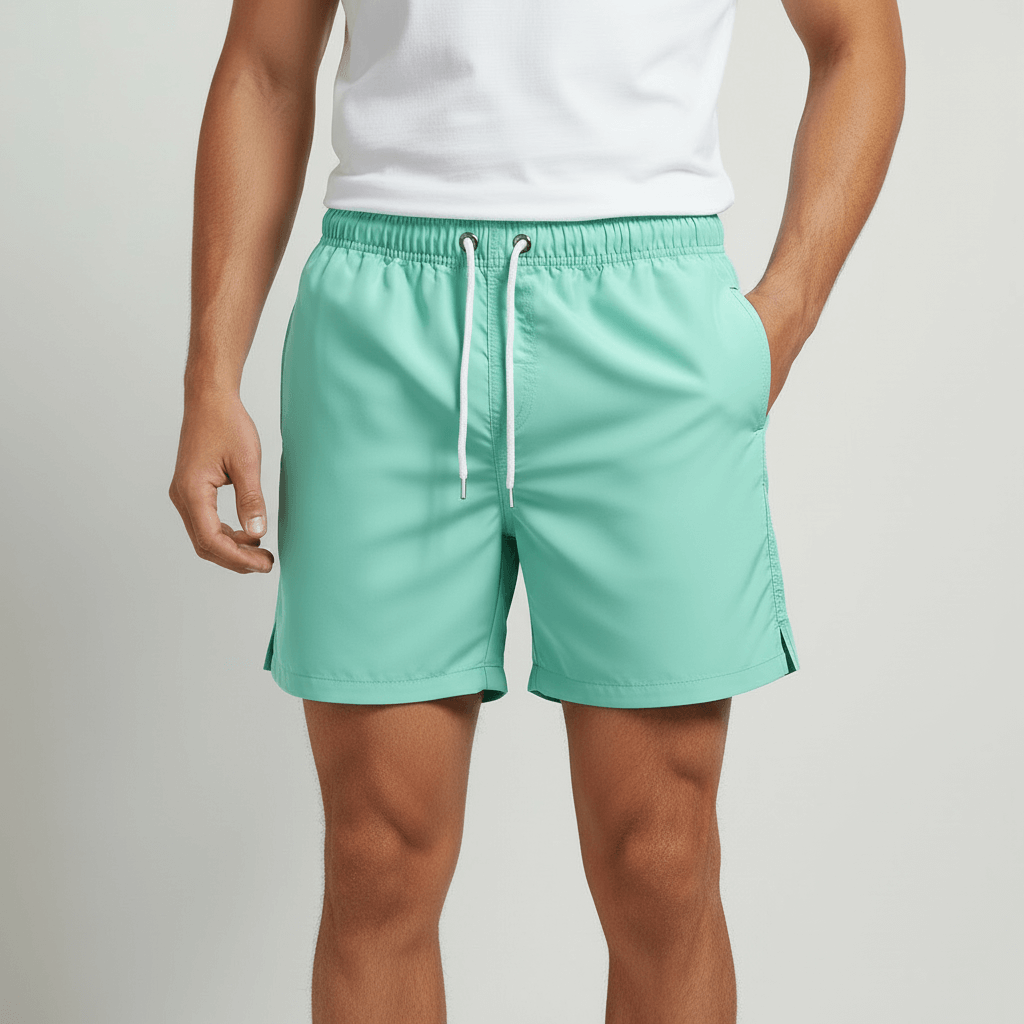 Tanzanix | Quick-drying adjustable swim shorts-Apparel & Accessories > Clothing > Swimwear-Mint Green-S-Tanzanix