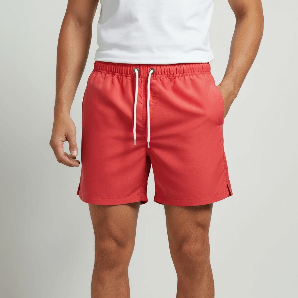 Tanzanix | Quick-drying adjustable swim shorts-Apparel & Accessories > Clothing > Swimwear-Red-S-Tanzanix