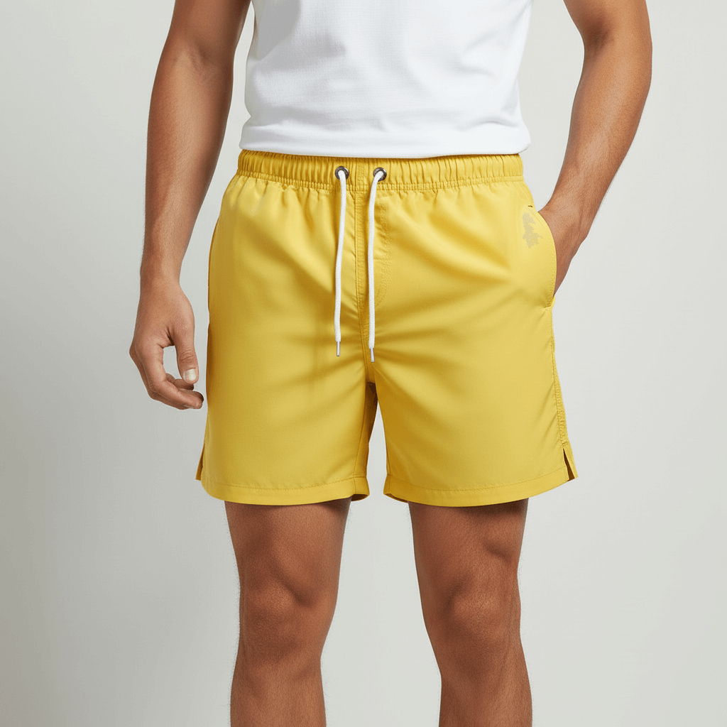 Tanzanix | Quick-drying adjustable swim shorts-Apparel & Accessories > Clothing > Swimwear-Yellow-S-Tanzanix