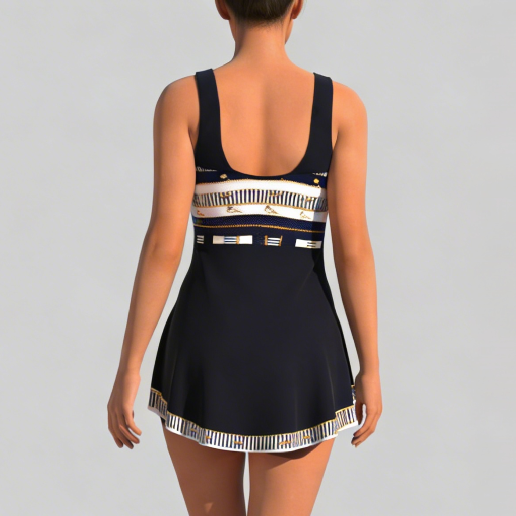 Tanzanix | Quick-drying one-piece swimsuit with sweetheart neckline-Apparel & Accessories > Clothing > Swimwear > One-Piece Swimsuits-Tanzanix