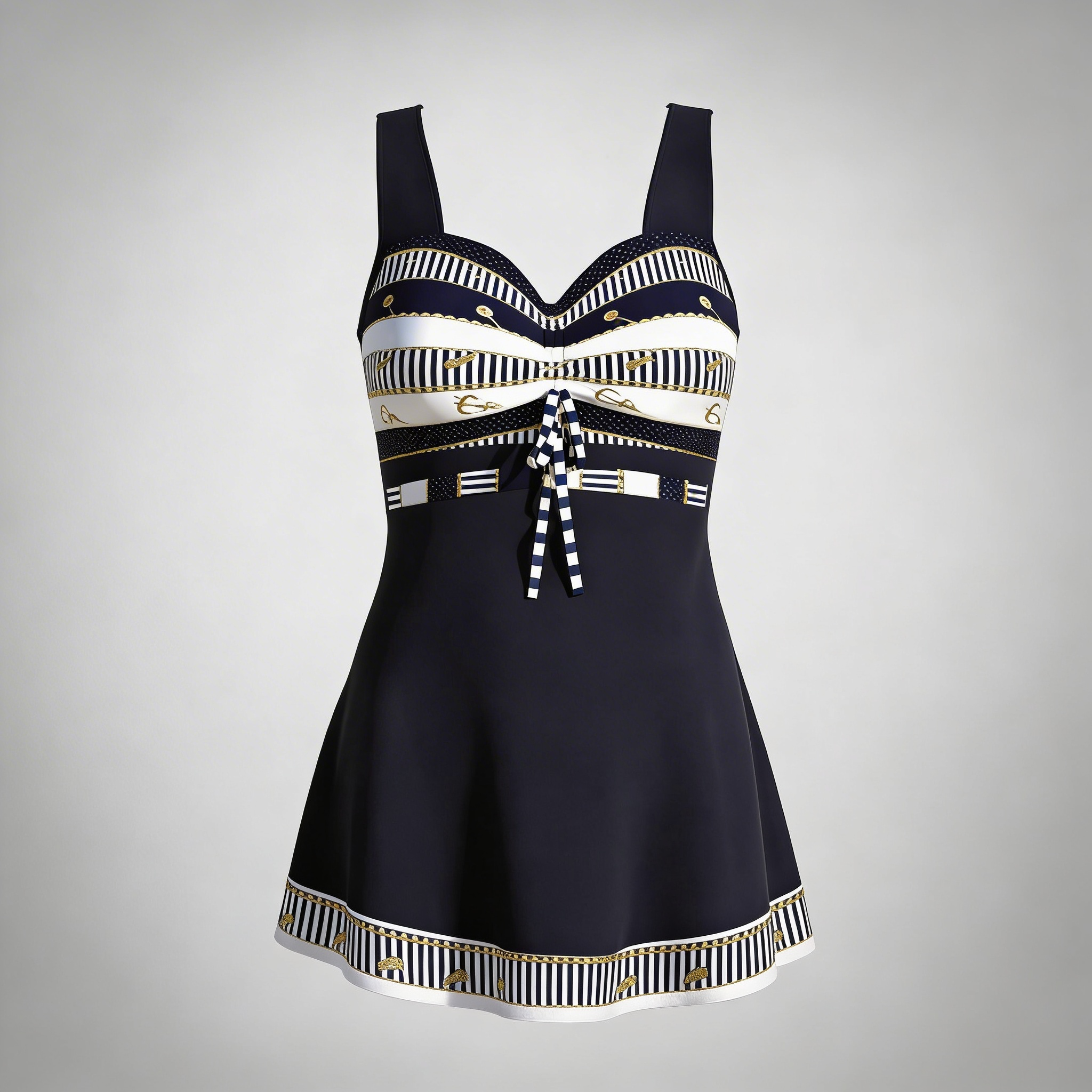 Tanzanix | Quick-drying one-piece swimsuit with sweetheart neckline-Apparel & Accessories > Clothing > Swimwear > One-Piece Swimsuits-Tanzanix