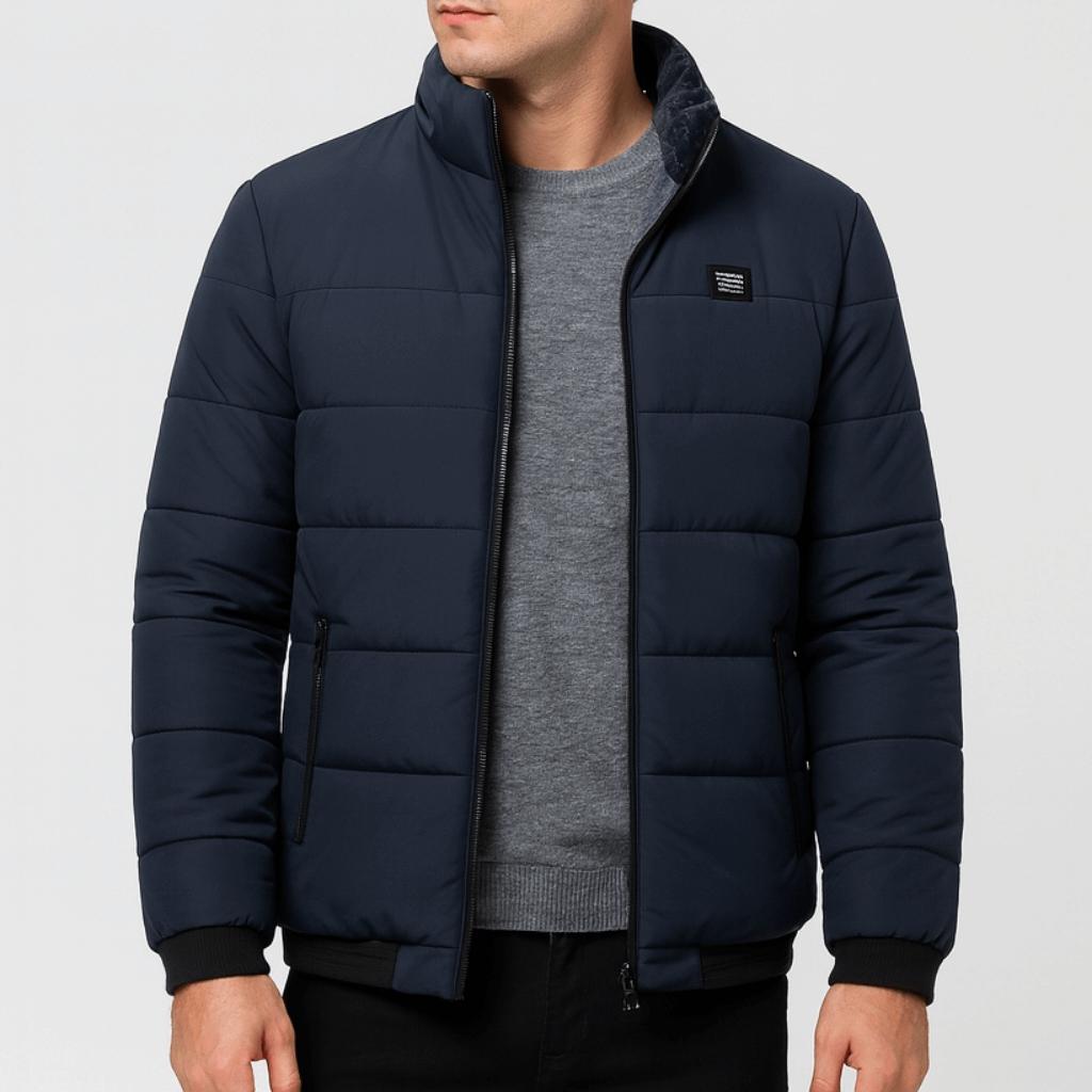 Tanzanix | Quilted padded jacket with practical pockets-Apparel & Accessories > Clothing > Outerwear > Coats & Jackets > Puffer Jackets-Blue-S-Tanzanix