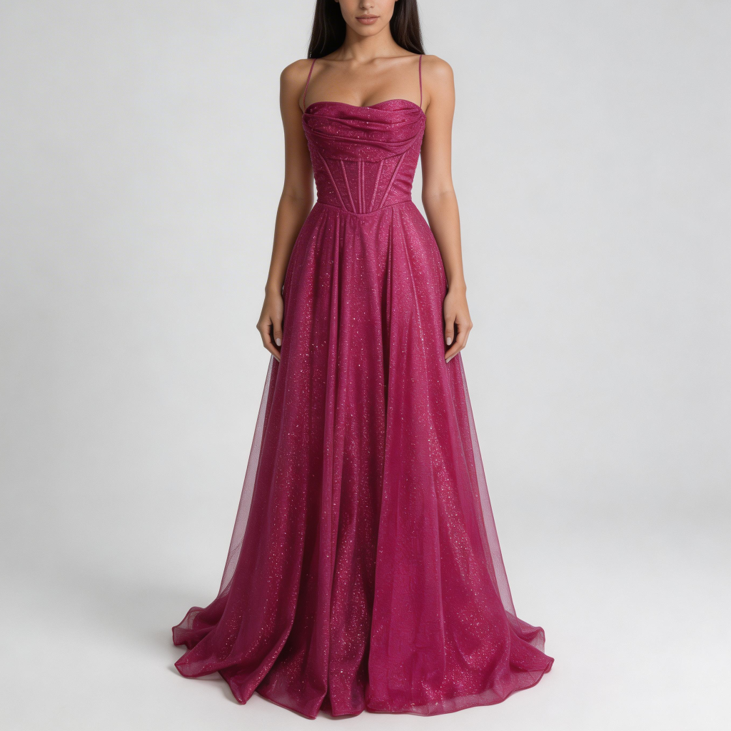 Tanzanix | Satin maxi dress with open back-Apparel & Accessories > Clothing > Dresses-Pink-S-Tanzanix