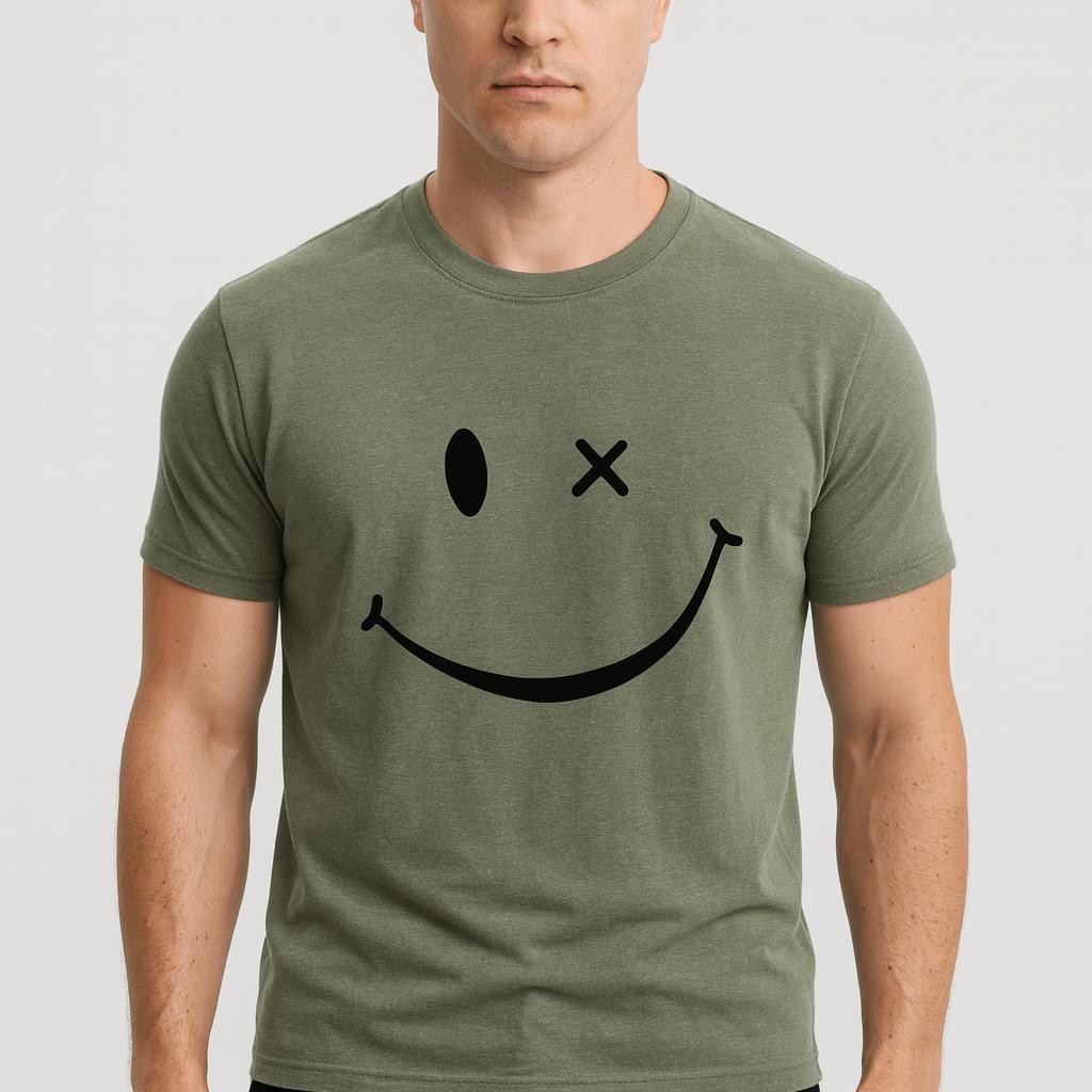 Tanzanix | Soft cotton blend graphic tee-Apparel & Accessories > Clothing > Clothing Tops > T-Shirts-Army Green-S-Tanzanix