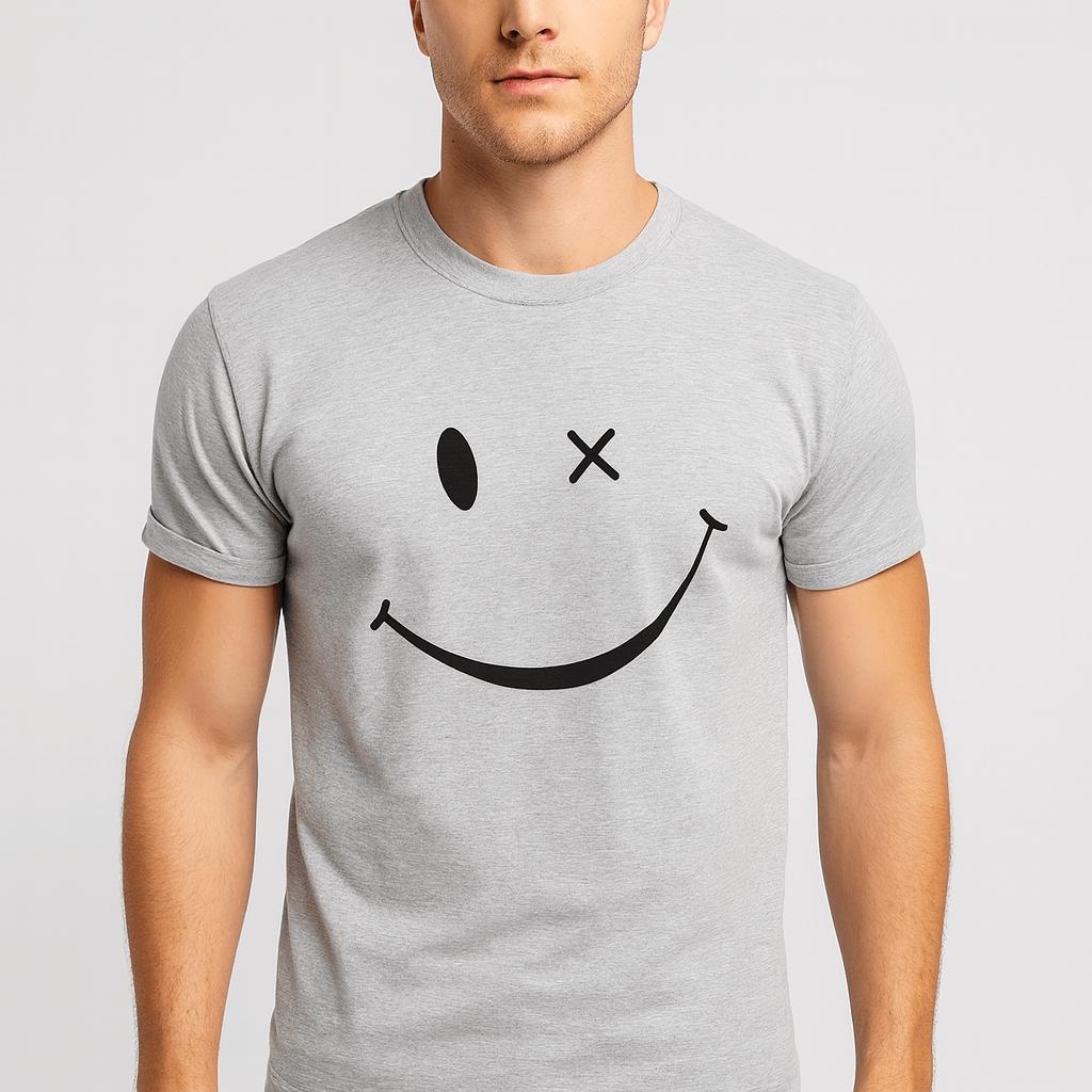 Tanzanix | Soft cotton blend graphic tee-Apparel & Accessories > Clothing > Clothing Tops > T-Shirts-Gray-S-Tanzanix