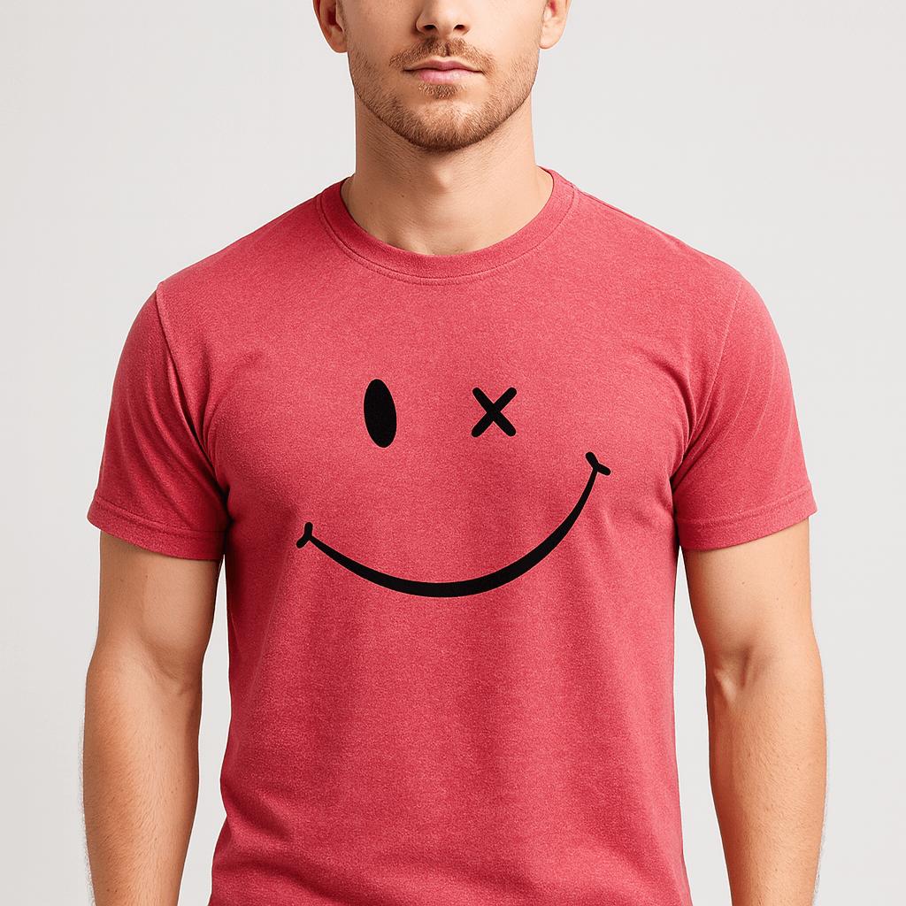 Tanzanix | Soft cotton blend graphic tee-Apparel & Accessories > Clothing > Clothing Tops > T-Shirts-Red-S-Tanzanix