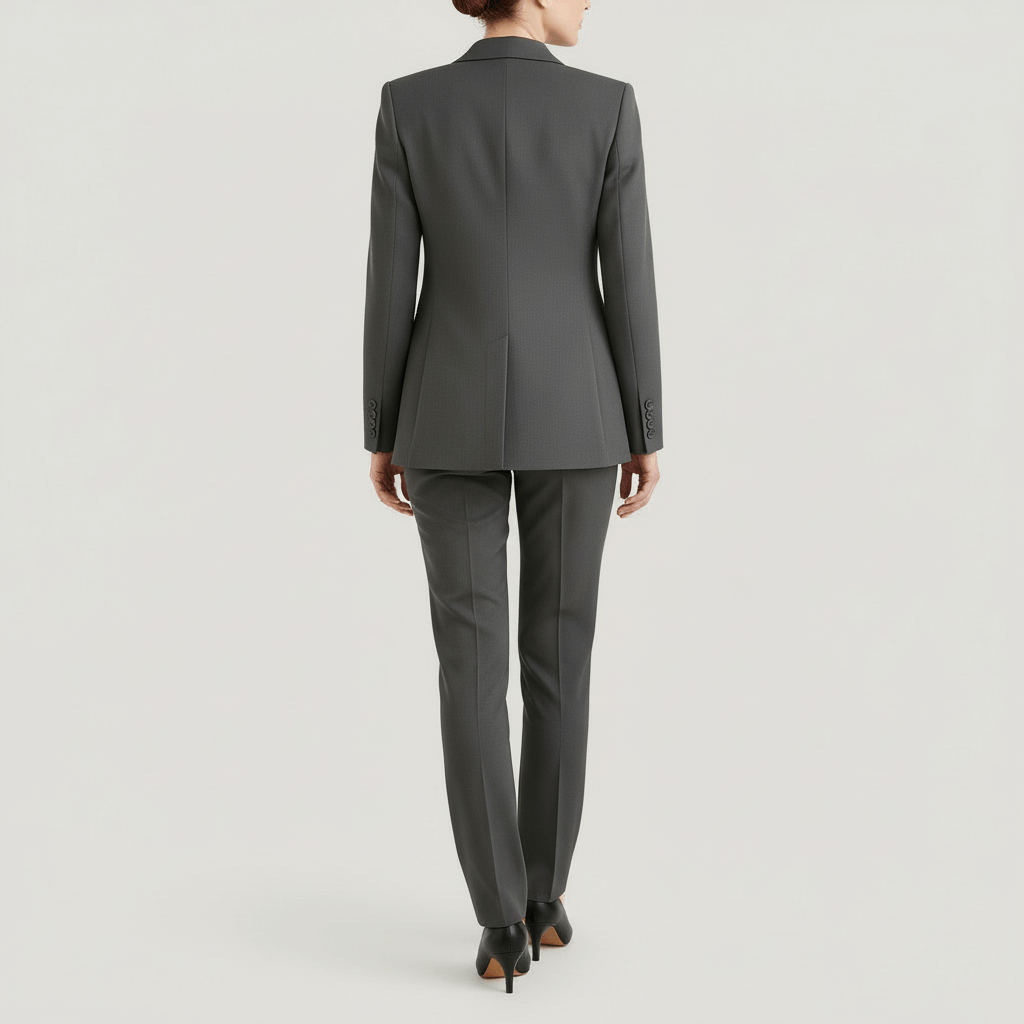 Tanzanix | Structured blazer, vest, and tailored trousers suit set-Apparel & Accessories > Clothing > Suits-Tanzanix