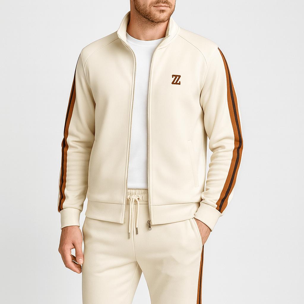 Tanzanix | Stylish tracksuit set-Apparel & Accessories > Clothing > Outfit Sets-Cream-XS-Tanzanix