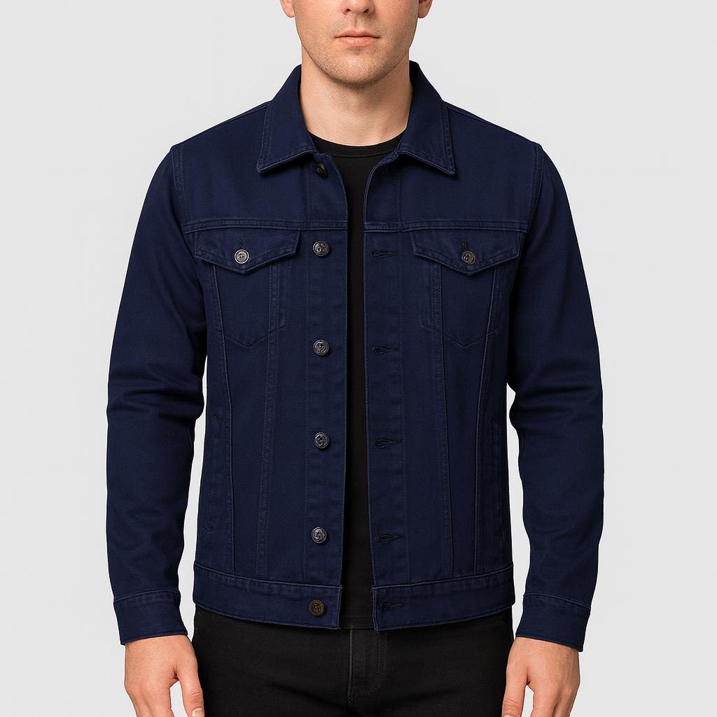 Tanzanix | Sustainable cotton denim jacket-Apparel & Accessories > Clothing > Outerwear > Coats & Jackets-Blue-XS-Tanzanix