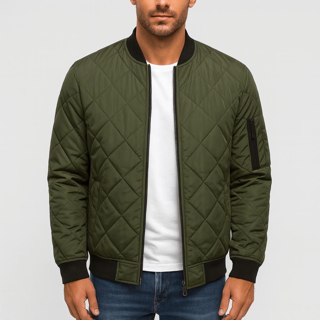 Tanzanix | Tailored fit transition padded jacket-Apparel & Accessories > Clothing > Outerwear > Coats & Jackets > Puffer Jackets-Dark Green-S-Tanzanix