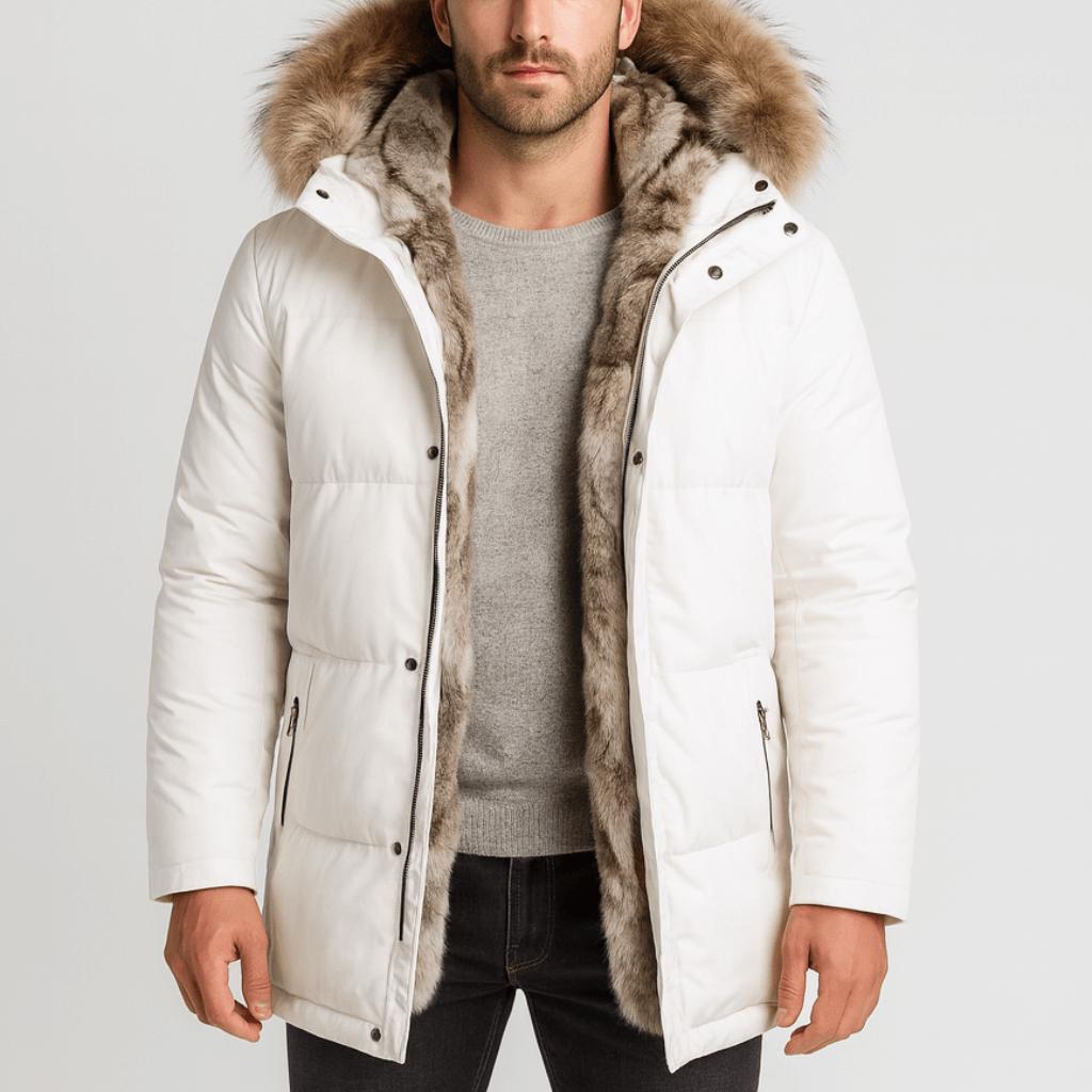 Tanzanix | Thermal puffer jacket with removable hood-Apparel & Accessories > Clothing > Outerwear > Coats & Jackets > Puffer Jackets-White-S-Tanzanix