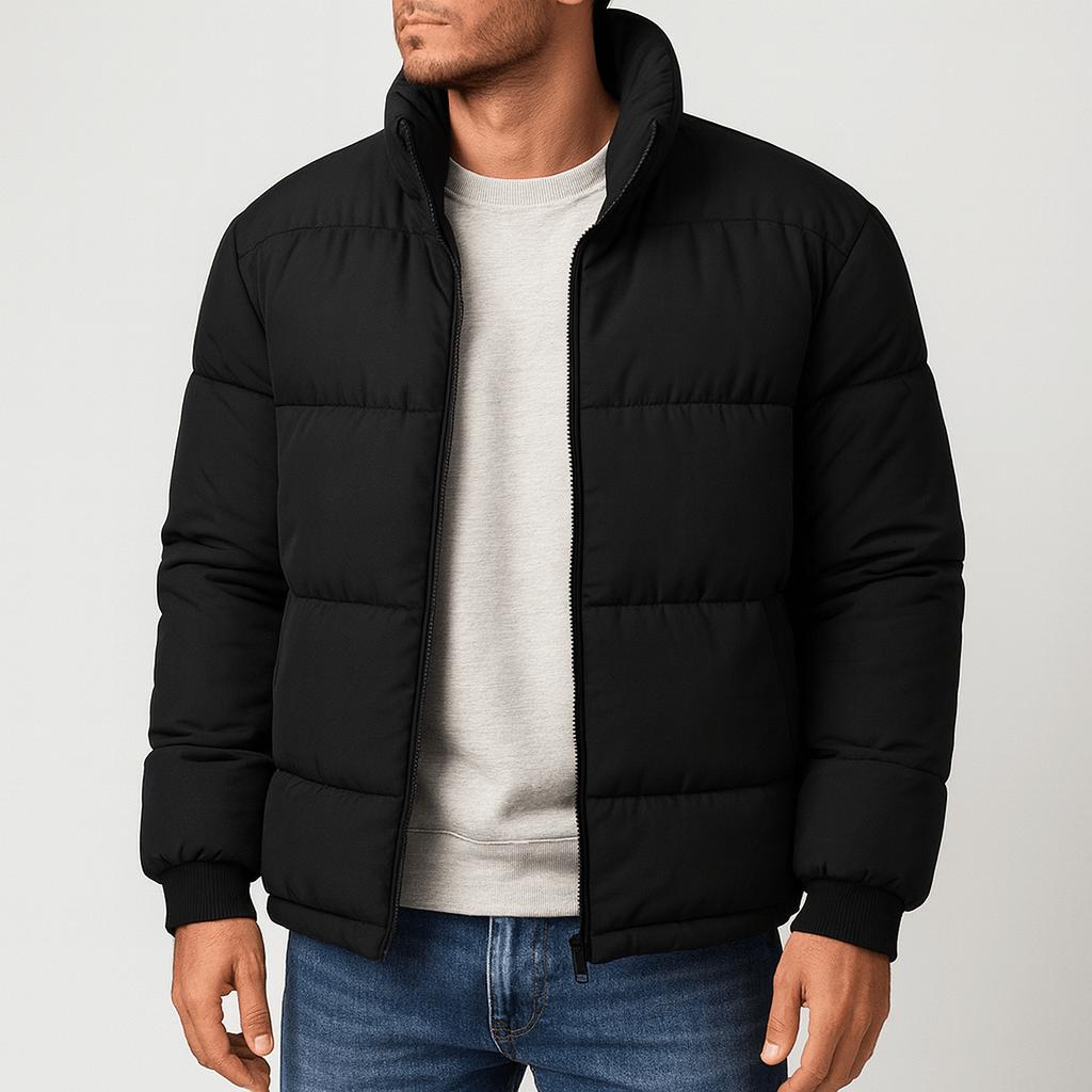 Tanzanix | Thick padded puffer jacket-Apparel & Accessories > Clothing > Outerwear > Coats & Jackets > Puffer Jackets-Black-XS-Tanzanix