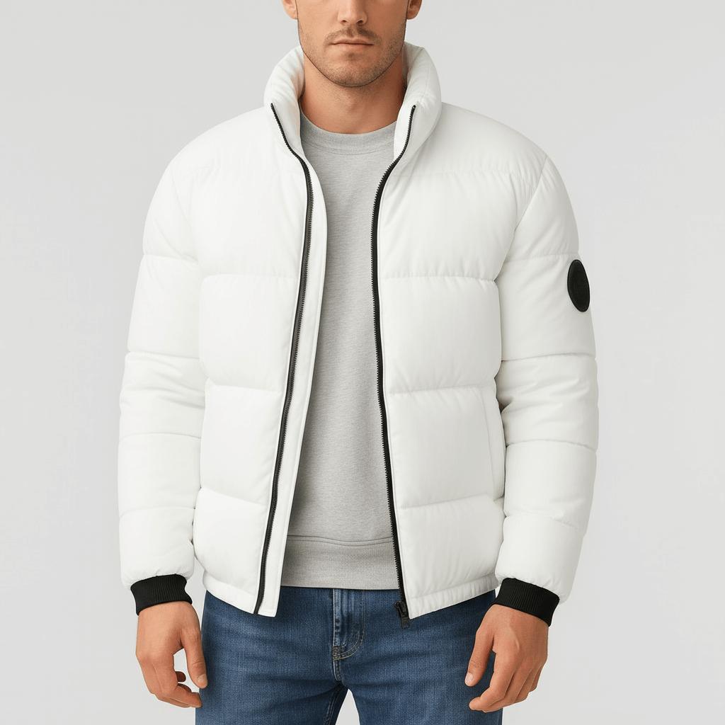 Tanzanix | Thick padded puffer jacket-Apparel & Accessories > Clothing > Outerwear > Coats & Jackets > Puffer Jackets-White-XS-Tanzanix