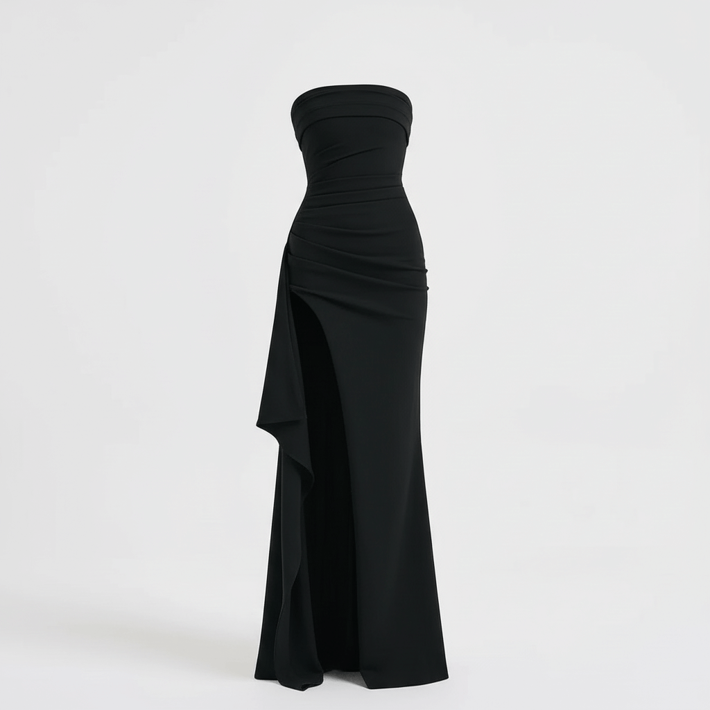 Tanzanix | Twisted maxi dress in lightweight fabric-Apparel & Accessories > Clothing > Dresses-Tanzanix